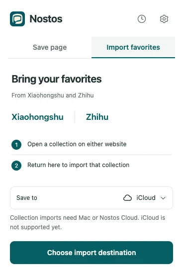 Nostos icloud-import